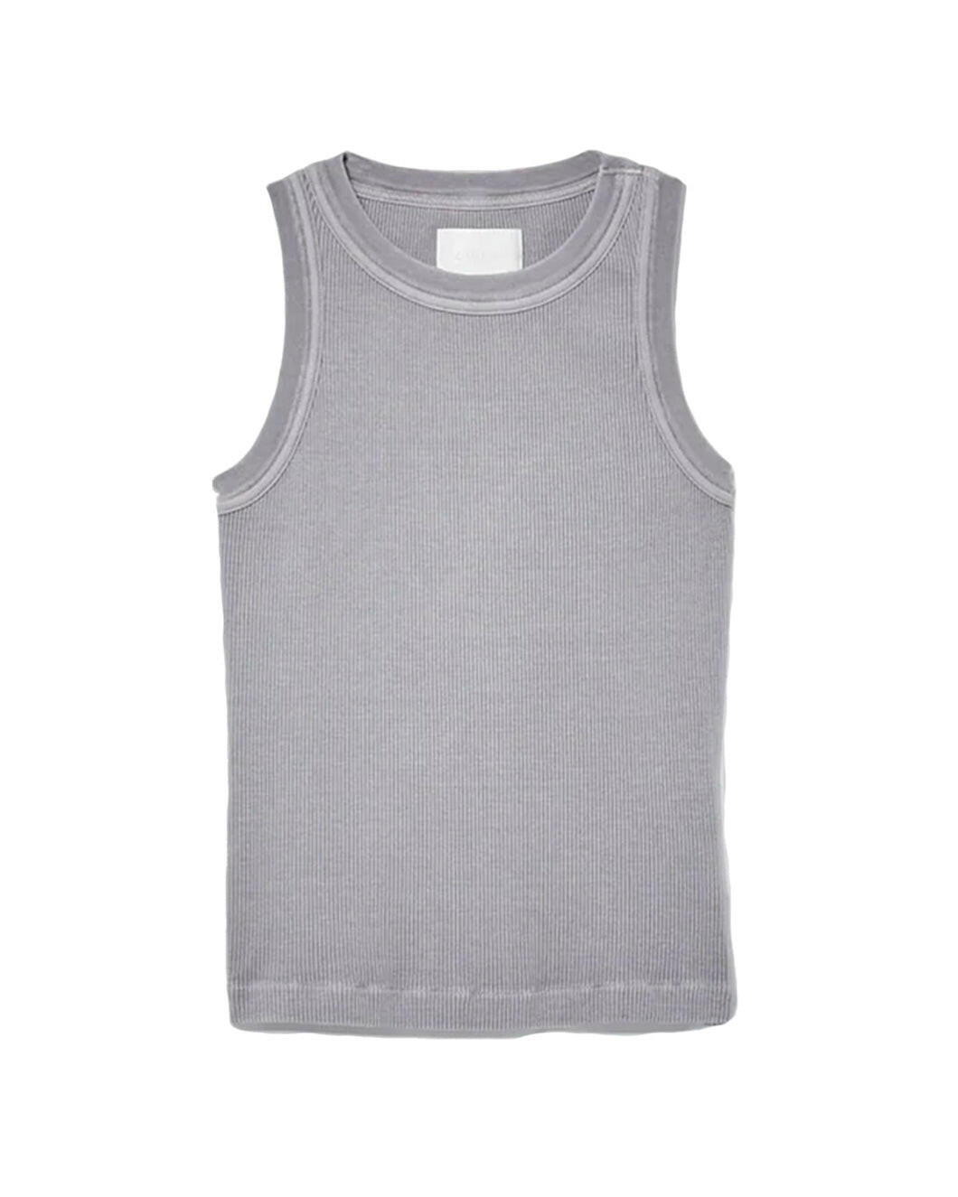 Citizens Of Humanity Isabel Rib Tank Cyclone Grey In Gray