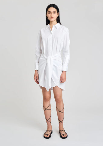 derek lam 10 crobsy charlotte tie waist shirt dress