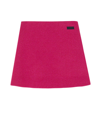 ganni wool mini skirt