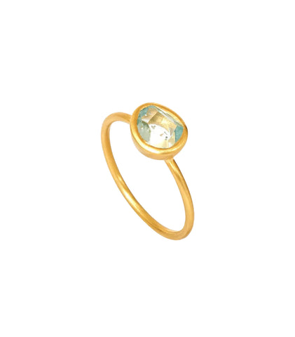 Aquamarine New Day Cup Ring