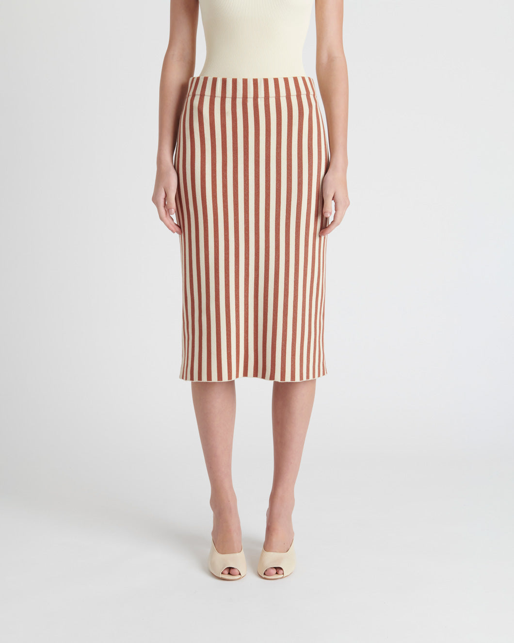 Shop Rachel Comey Kasey Skirt In Brown/cream