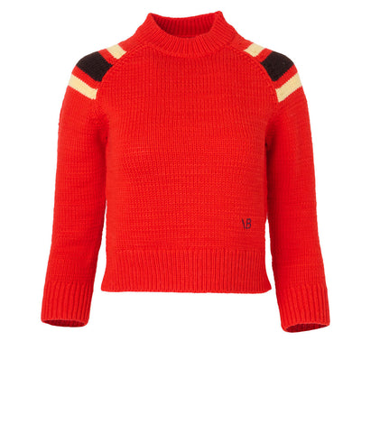 victoria beckham crew fitted jumper