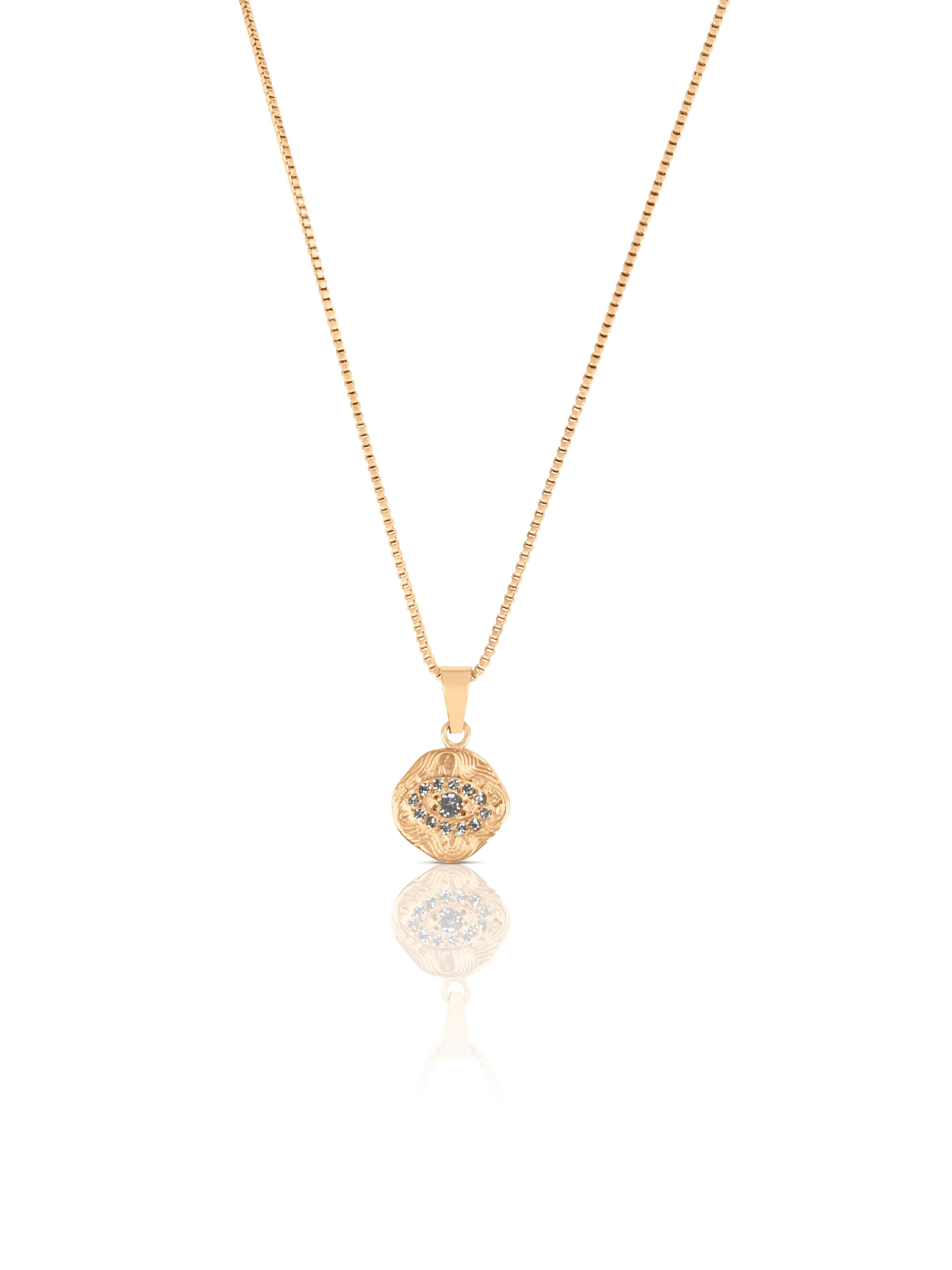 Diamond Evil Eye Necklace - Zoe Lev Jewelry