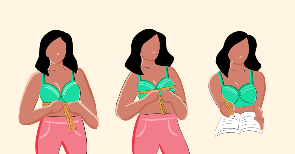 Steps to measure your bra size