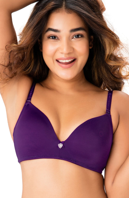 JUST MY SIZE Wireless Bra Pack, Full Coverage, Leopard Satin, Wirefree  Plus-Size Bra, (Sizes from 32C to 50DD), 2 Pack - Rosewood, 42B