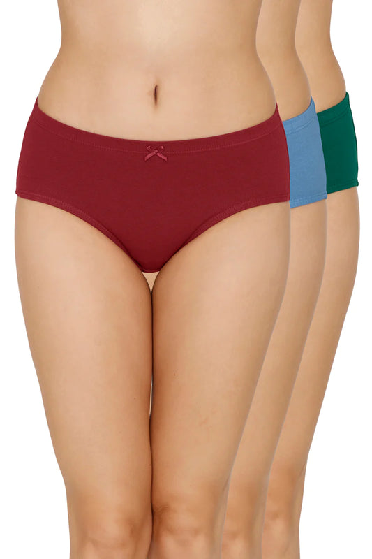 Amante Solid Low Rise Cotton Boyshorts Panty Pack (Pack of 2) Rs