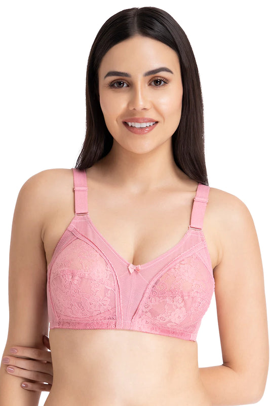 Buy Amante Printed Non Padded Non-Wired Full Coverage Super Support Bra at