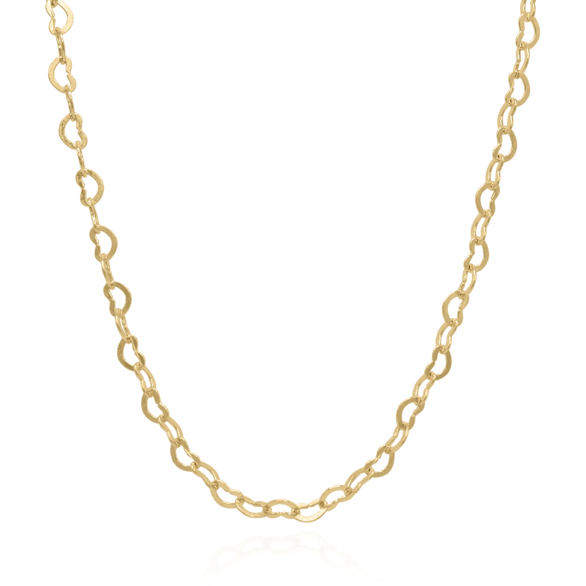 Image of Libi Heart Choker Chain Necklace | 18k Gold Plated