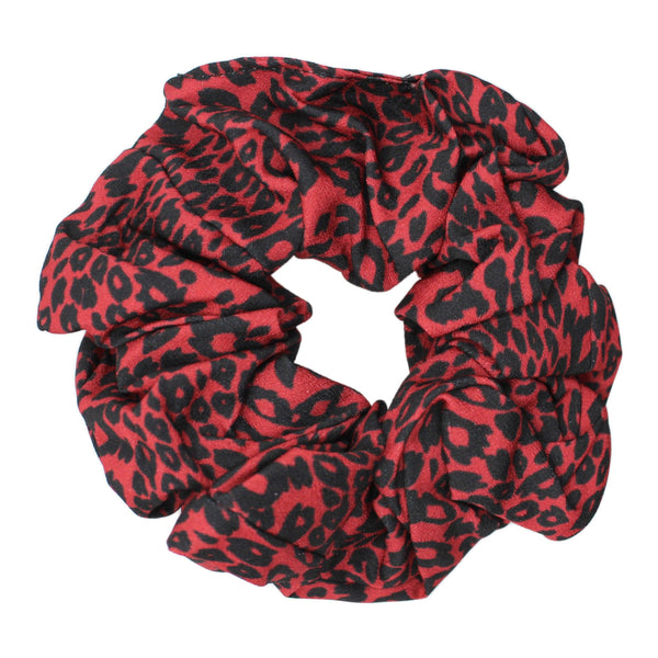 Behati Leopard Print Scrunchie, Pink