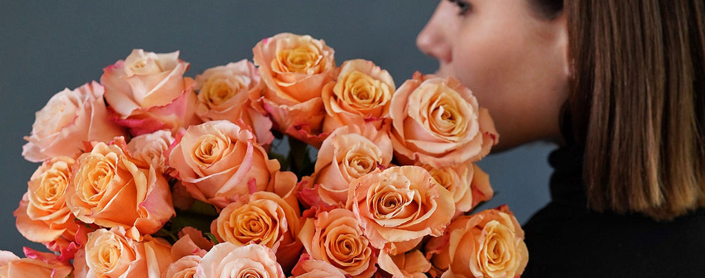 bouquet rose orange