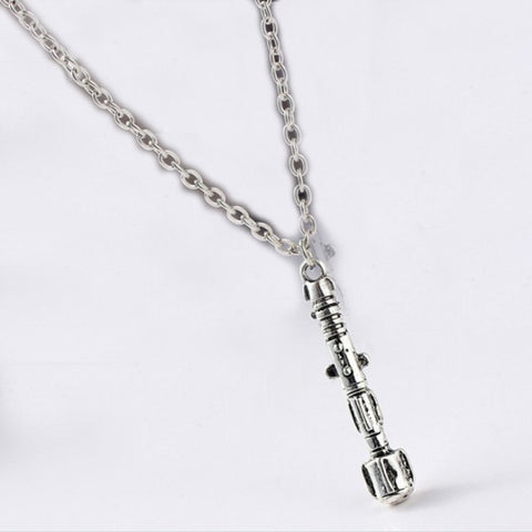 Silver Sonic Screwdriver Style Necklace – Dolly Loves PolkaDot