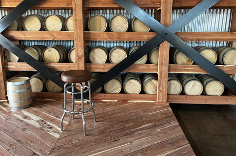 Bourbon Barrel Storage Rack