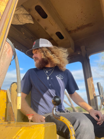 garret on tractor