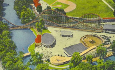 Hershey Park Aerial View Circa 1950