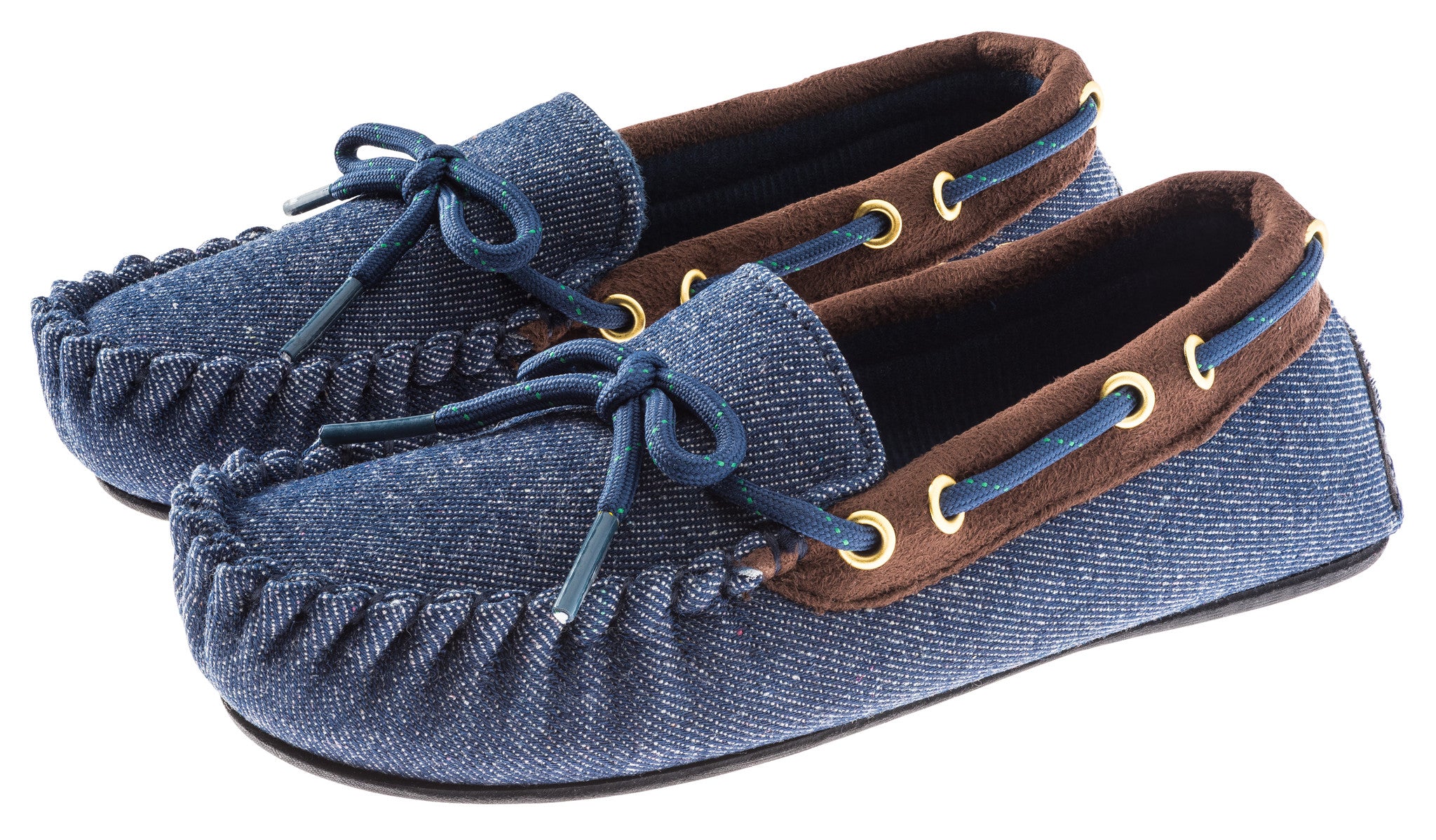 Boys All Over Denim Moccasin Shoe