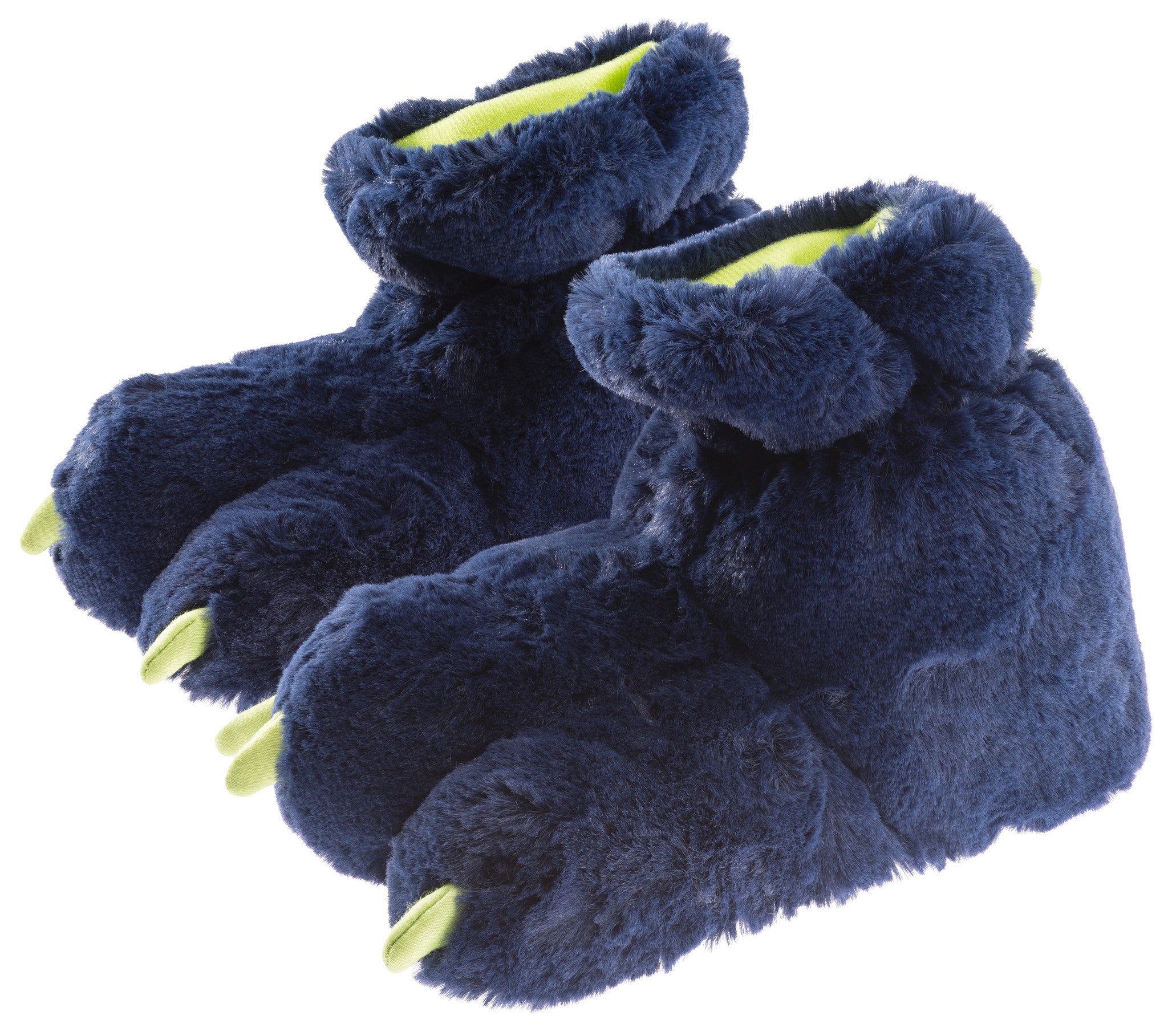 blue monster feet slippers