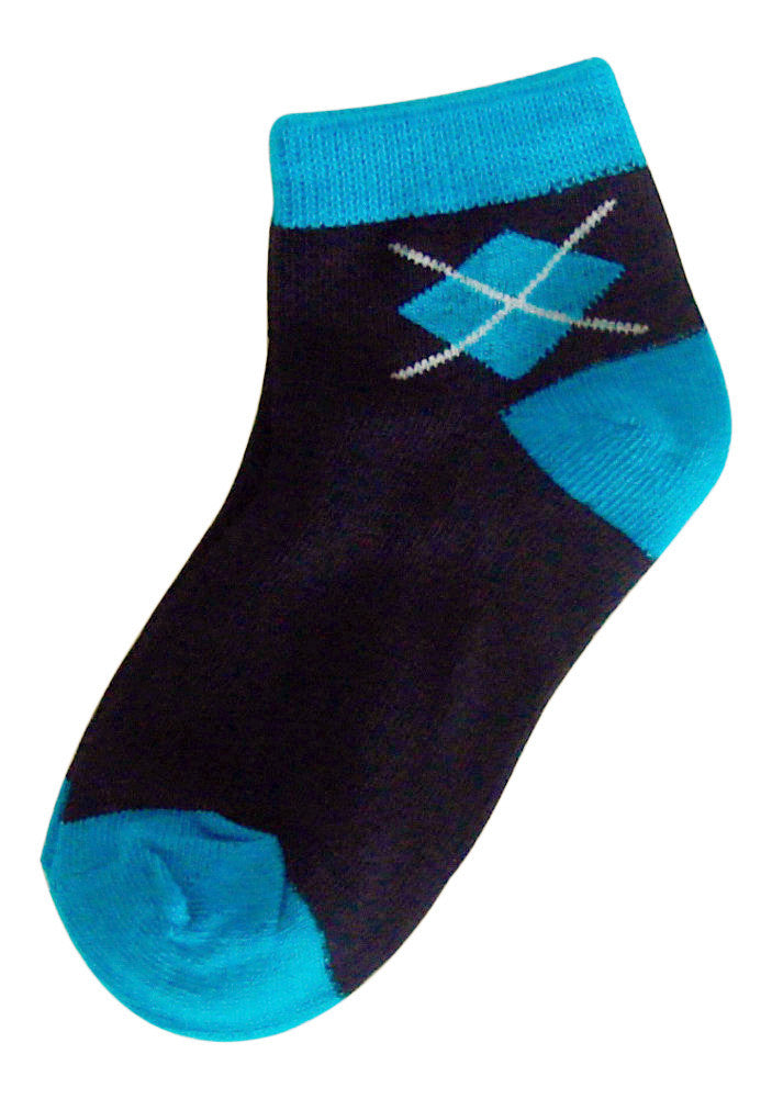 Trimfit 12-Pack Quarter Crew Argyle Boys Socks