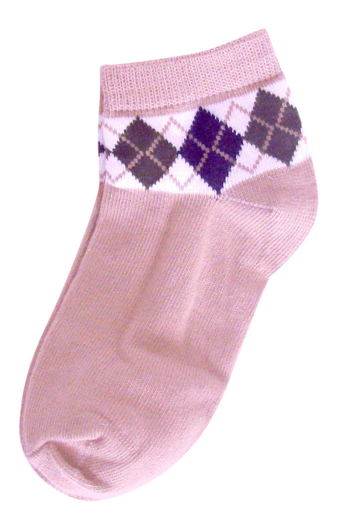 boys pink argyle socks