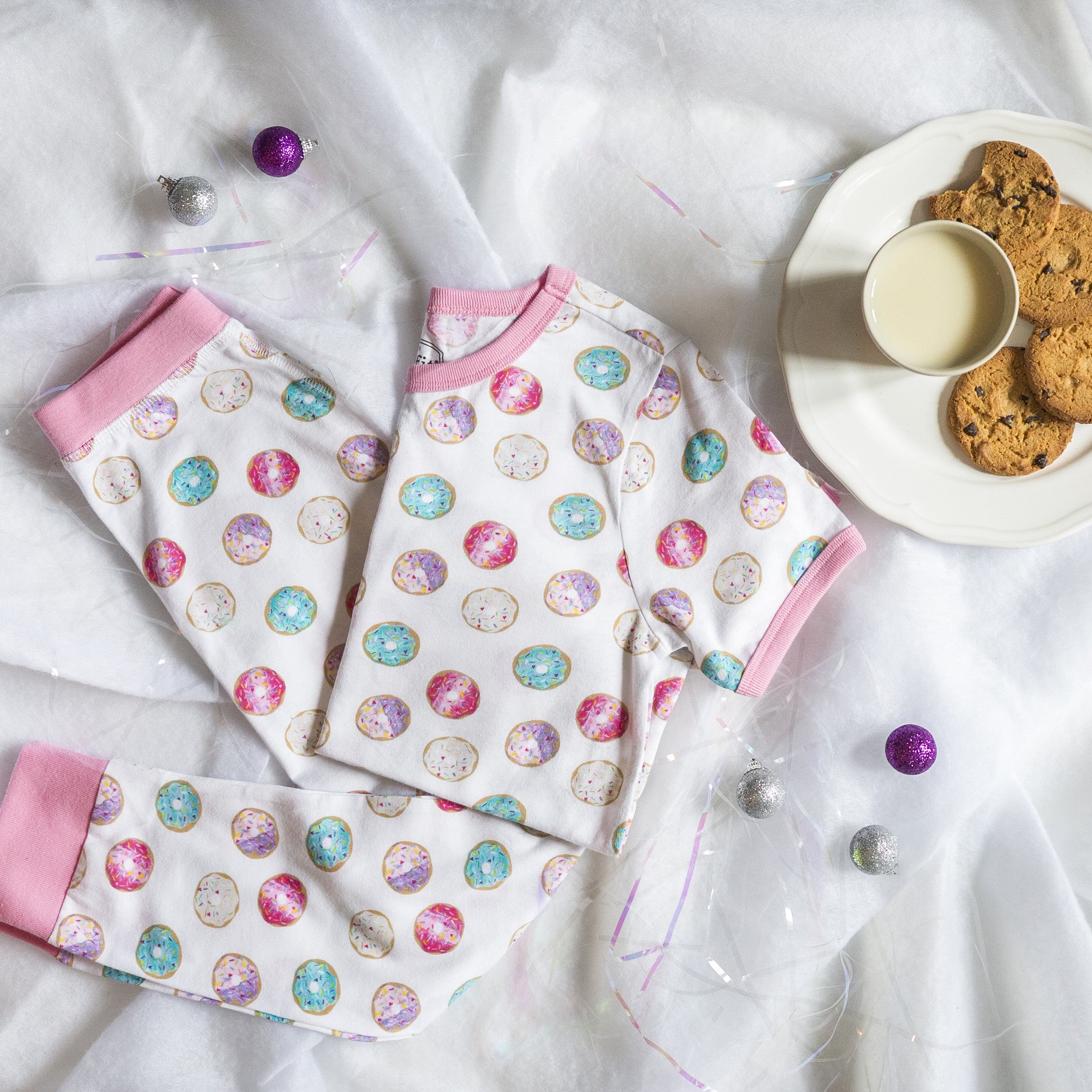 Donuts Organic Cotton Long Sleeve Pajama Set