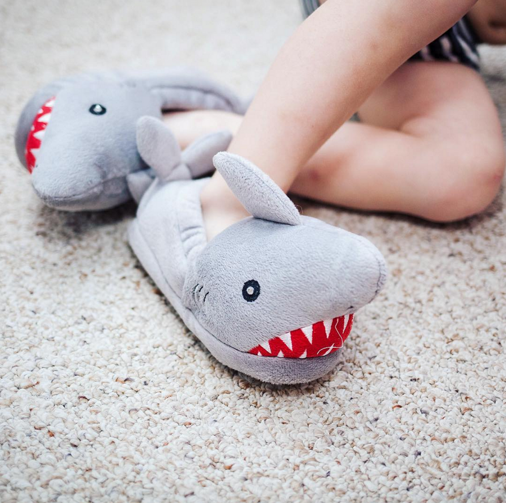 boys shark slippers