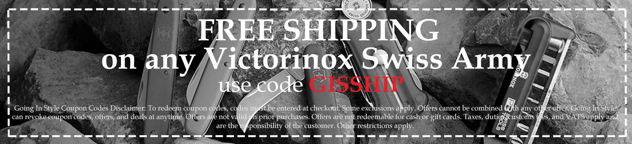 coupon for swiss army victorinox products