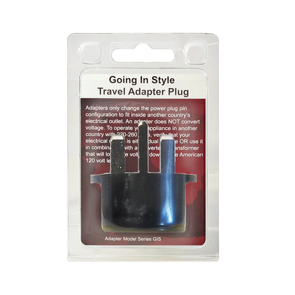 Earthed Europe Adapter  UK to European Travel Plug