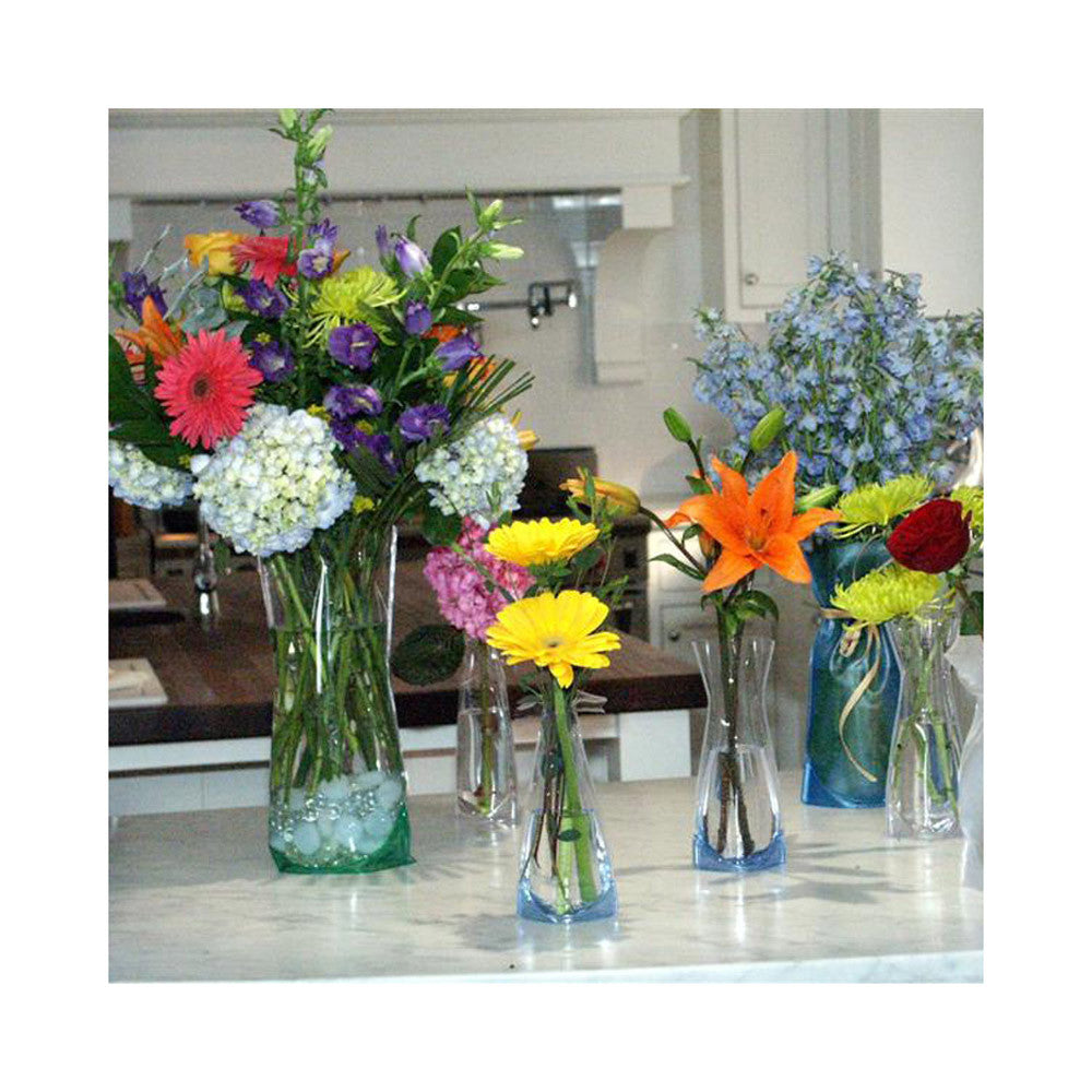 Wondervase Travel Clear Collapsable Flower Vase Medium Going
