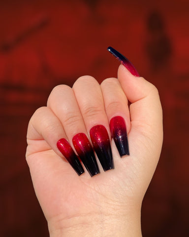 Obsidian Black: Red Bottoms – Pamper Nail Gallery