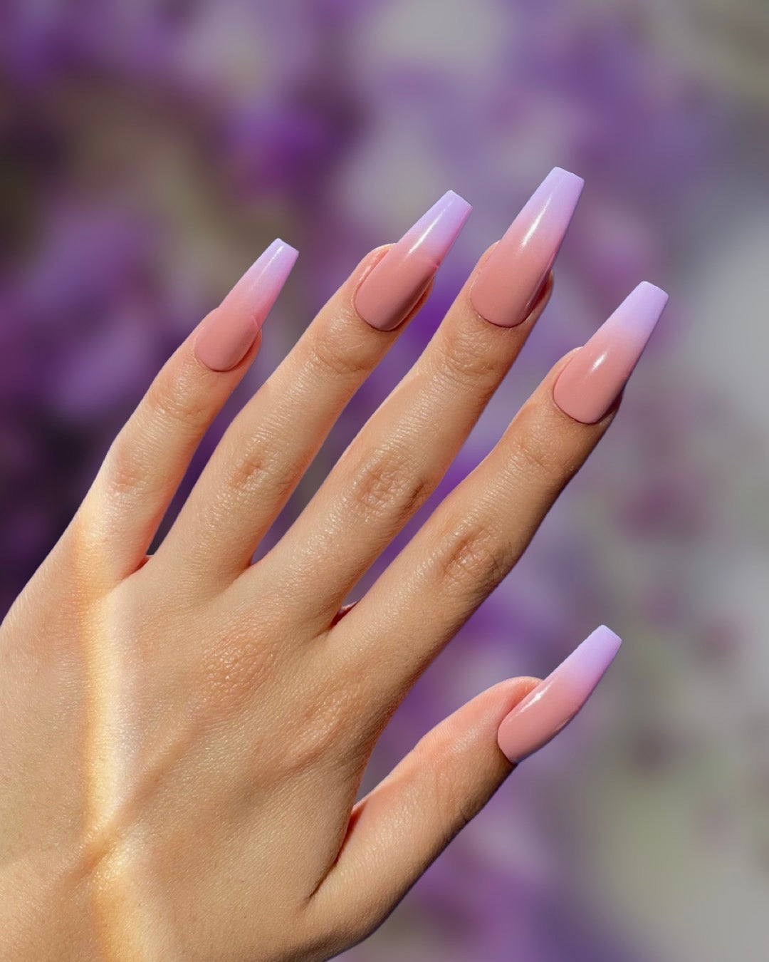 Lilac Ombre – Pamper Nail Gallery