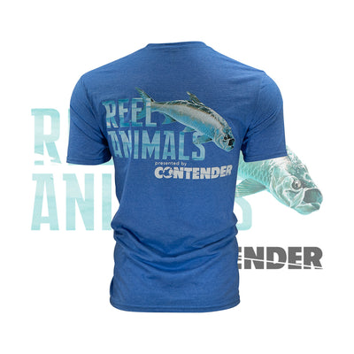 Men's Grey Short Sleeve Fishing Shirt – Reel Animals Fishing
