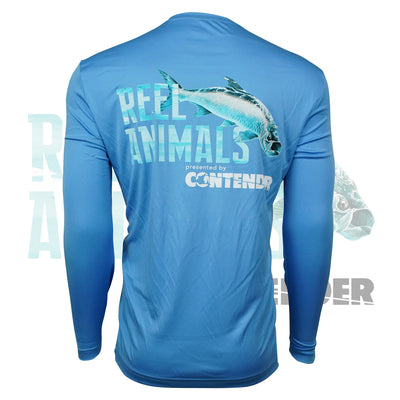 Women's Light Blue Long Sleeve Fishing Shirt – Reel Animals Fishing