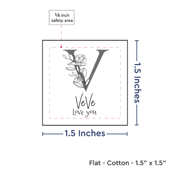 PPLR_HIDDEN_PRODUCT Floral Letter (1.5" square) - Cotton