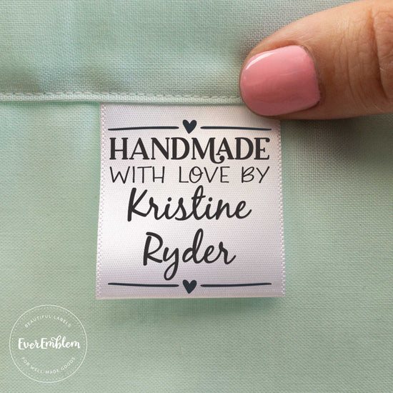 Large modern satin labels - personalized labels starting at $15 ...