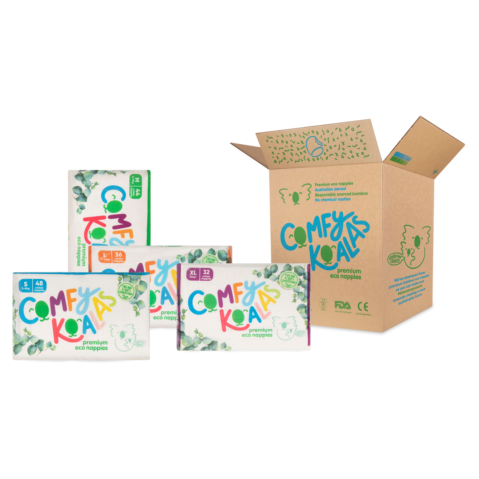 Eco Nappy Subscription - 3 Pack, Pants