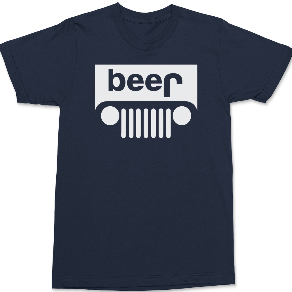 Beer Jeep Wrangler T-shirt Tees Beer - Jeep - Mens - T-shirt – Textual Tees