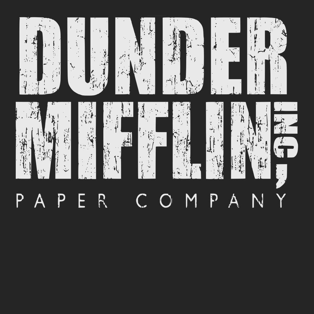 The Office - Dunder Mifflin Paper Company Logo - Black | Metal Print