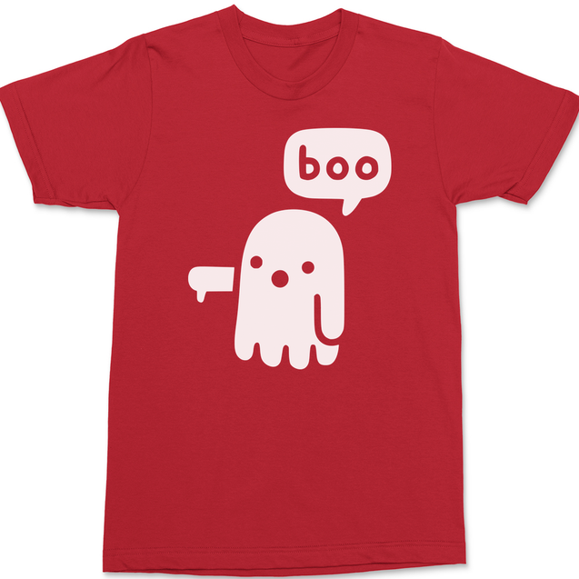 Ghost Says Boo T-Shirt RED
