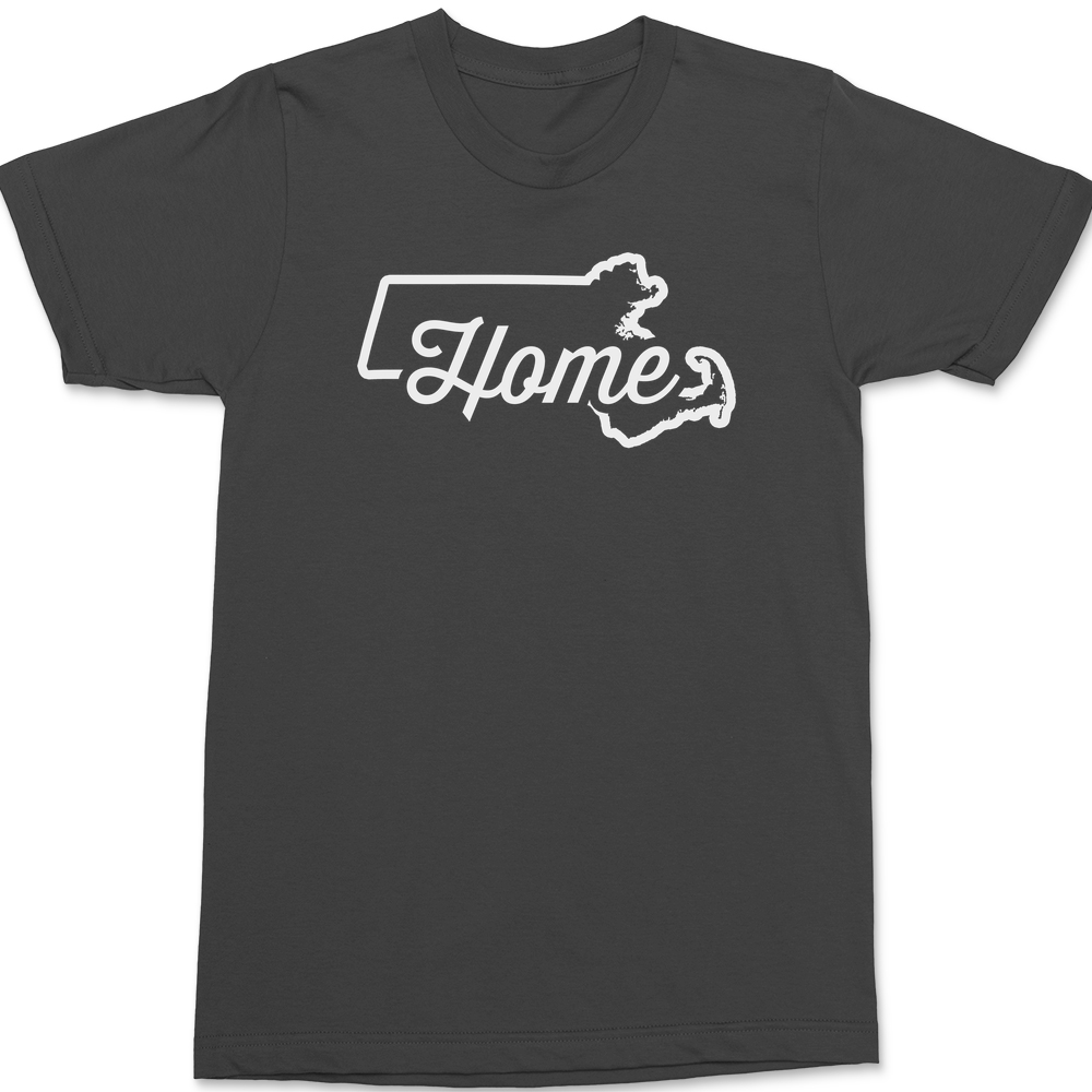 Massachusetts Home T-shirt Tees Home - Mens - T-shirt – Textual Tees