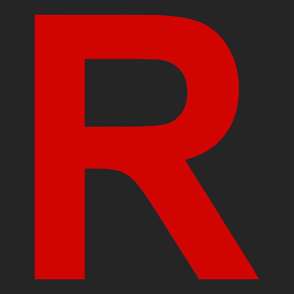 team rocket logo black