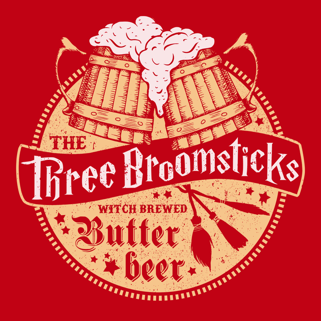 Three Broomsticks T-Shirt RED