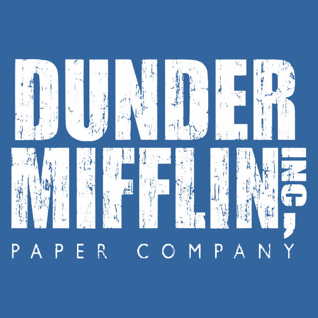 Dunder Mifflin Paper Company T-shirt Tees Text - The Office - Tv Show –  Textual Tees