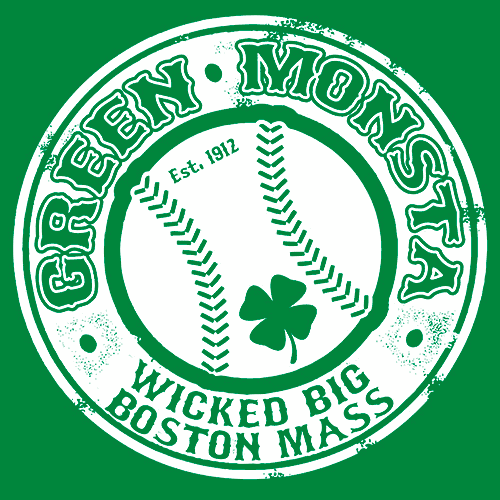  The Green Monsta Boston T-Shirt T-Shirt : Sports