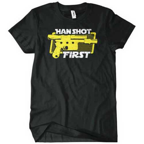 Han Shot First T-Shirt Mens T-Shirt - Textual Tees