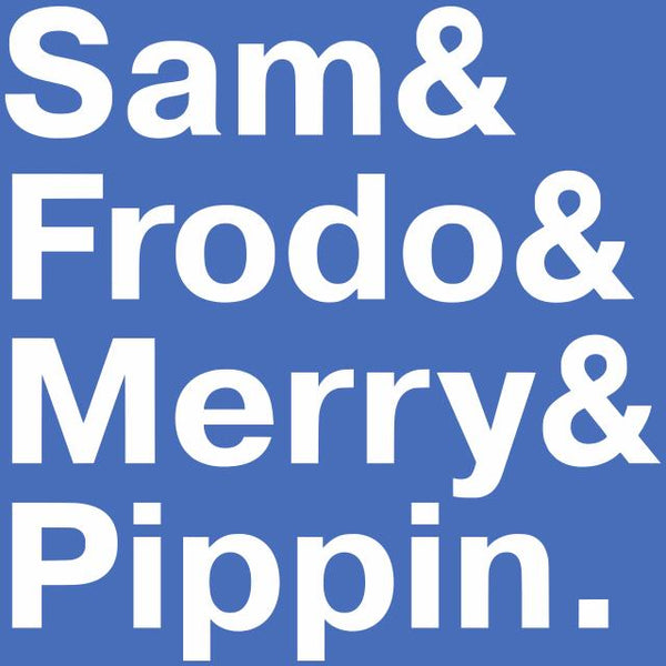 Hobbit Names T-shirt Tees Frodo - Funny - Hobbit - Lord Of The Rings