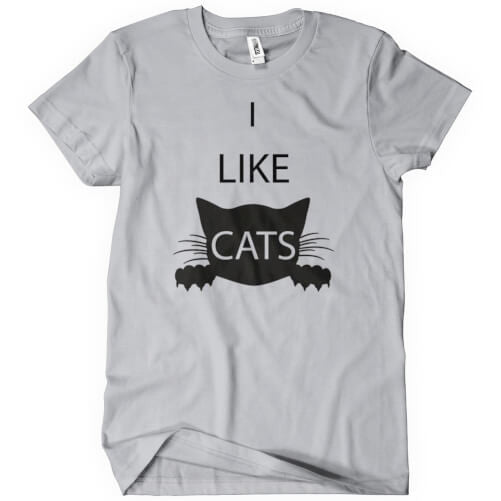 I Like Cats T-Shirt Mens T-Shirt - Textual Tees