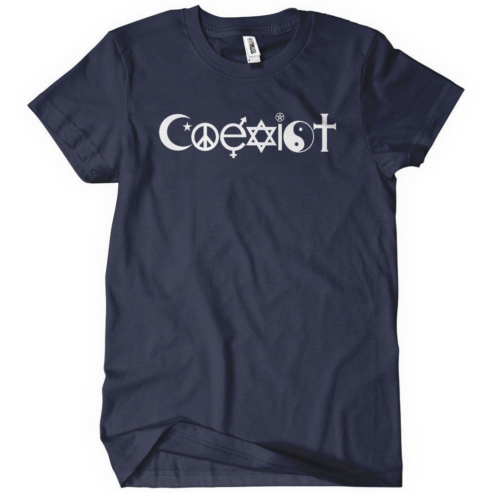 Coexist T-Shirt The Worlds Religions | Textual Tees