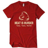 Meat Is Murder Tasty Tasty Murder T-Shirt Textual Tees