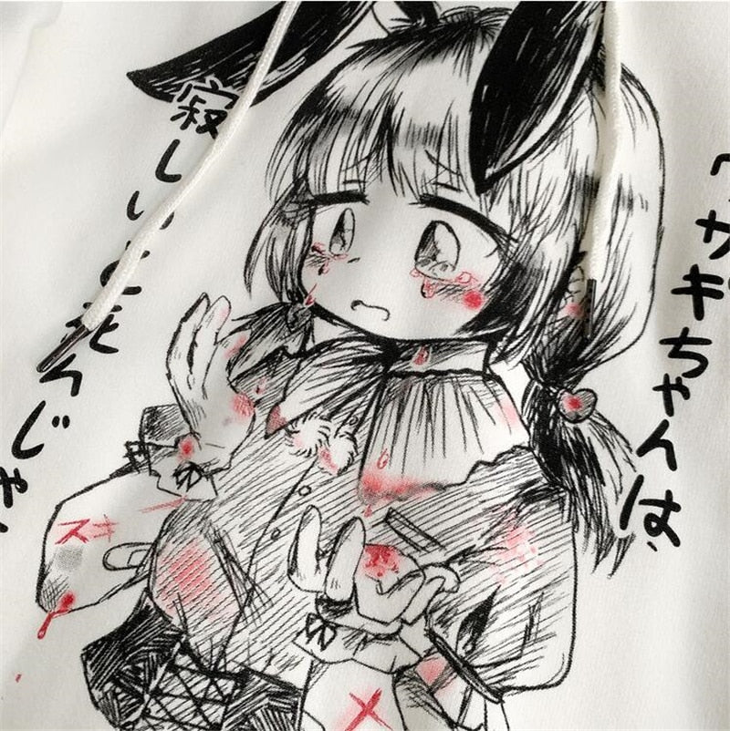 anime girl bunny hoodie