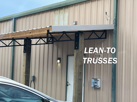 LEAN TO TRUSSES USED AS AWNING
