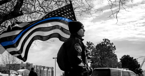 The thin blue line and the thin blue line flag make great gifts for police officers | COPJOT